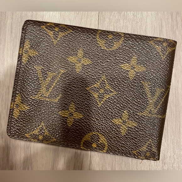 Authentic Louis Vuitton Brown Bifold Monogram Men’s Wallet Thin ID Slot - Picture 4 of 12